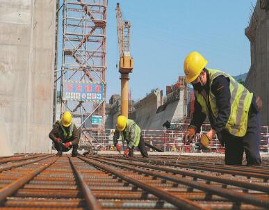 福建水口坝下工程：紧盯节点抓进度 防疫防汛两不误