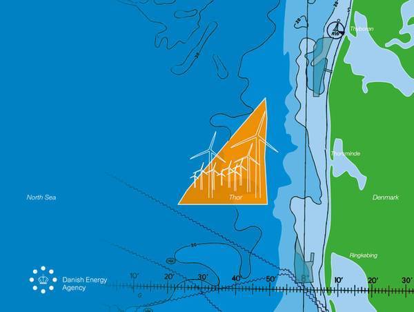 丹麦大型海上风电项目Thor选址确定