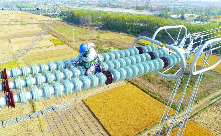 特高压淮盱Ⅰ线淮河大跨越段检修完成